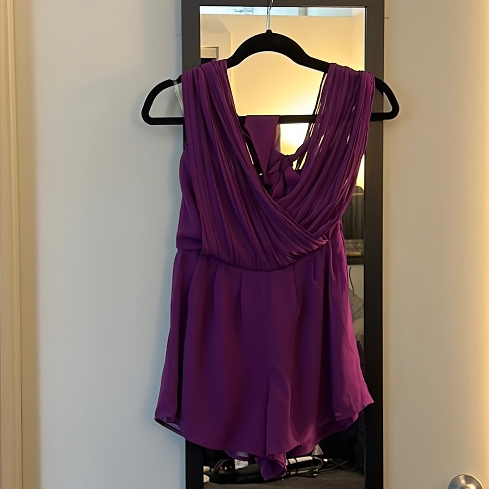 Purple Halter Romper size small